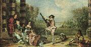 Jean-Antoine Watteau The Music Party oil painting artist